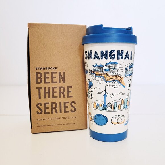 Starbucks Shanghai Been There Series 16oz Stainless Steel Tumbler Cup - NEW - Picture 1 of 7